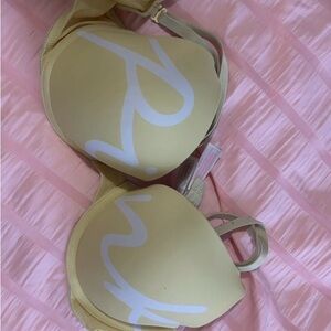 Yellow y2k pink Bra